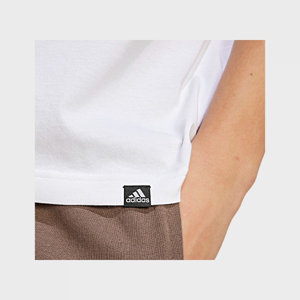 Adidas Sportwear Positivity Graphic Life Front Ανδρικη Μπλουζα Λευκη