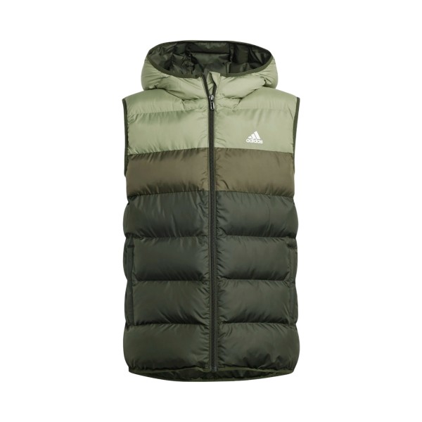 Adidas Sportswear SD Hooded Vest Παιδικο Αμανικο Μπουφαν Πρασινο