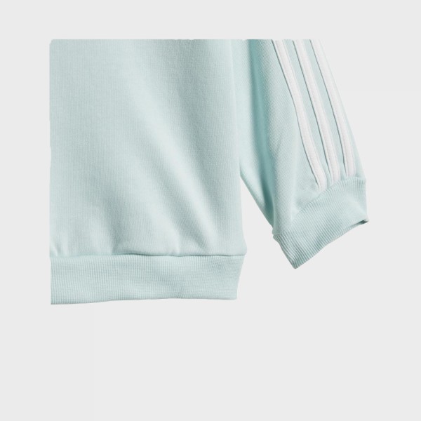 Adidas Essentials 2 Stripes Crew Neck Βρεφικο Σετ Ρουχων Μπλε - Γαλαζιο