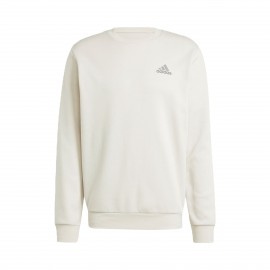 Adidas Sportswear Feel Cozy Chest Logo Crew Neck Ανδρικη Μπλουζα Ιβουαρ