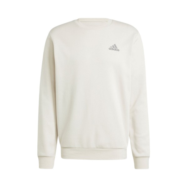 Adidas Sportswear Feel Cozy Chst Logo Crew Neck Ανδρικη Φουτερ Ιβουαρ