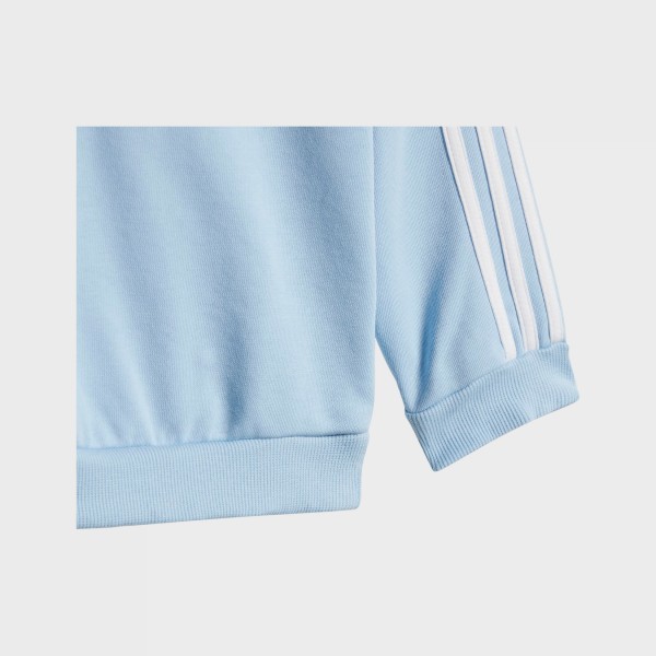 Adidas Sportwear 3 Stripes Crew Neck Βρεφικο Σετ Ρουχων Γαλαζιο - Μαυρο