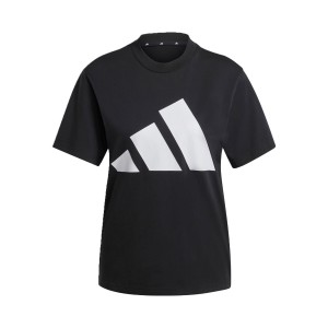 Adidas Big Logo Bars Graphic Jersey Γυναικεια Μπλουζα Μαυρη