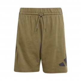 Adidas Sportswear Big Logo Knee Lenght Unisex Εφηβικη Βερμουδα Χακι