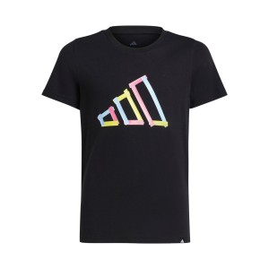 Adidas Sportswear Graphic Logo Bars Εφηβικη Μπλουζα Μαυρη