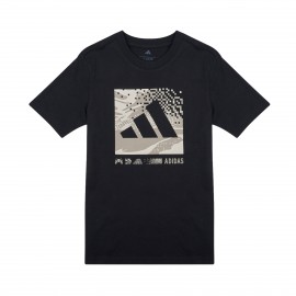 Adidas Sportswear Camo Box Graphic Εφηβικη Μπλουζα Μαυρη