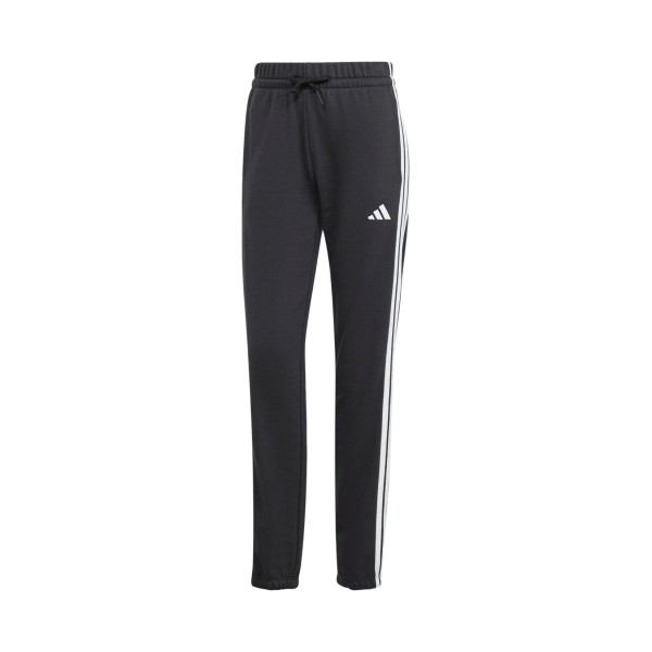 Adidas Sportswear 3 stripes French Terry Cuffed Γυναικειο Παντελονι Μαυρο