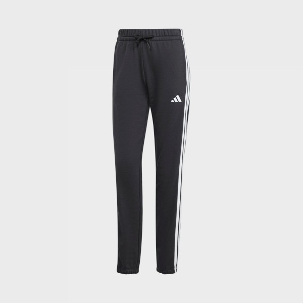 Adidas Sportswear 3 stripes French Terry Cuffed Γυναικειο Παντελονι Μαυρο