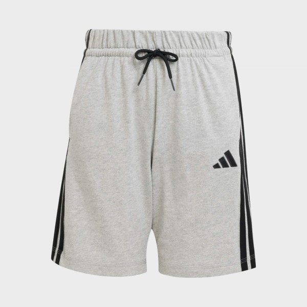 Adidas Essentials 3 Stripes Knee Length Εφηβικη Βερμουδα Γκρι - Μαυρο