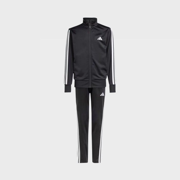 Adidas Sportwear 3 Stripes Neck Tracksuit Εφηβικο Σετ Ρουχων Μαυρο 