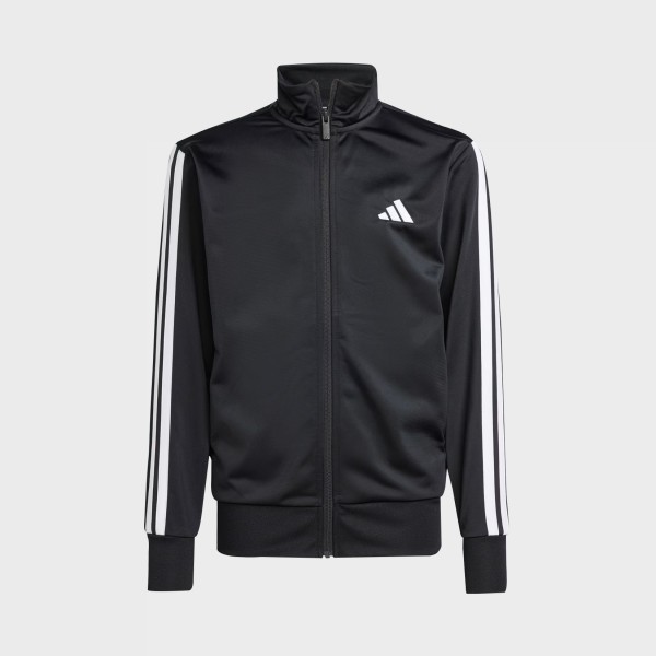Adidas Sportwear 3 Stripes Neck Tracksuit Εφηβικο Σετ Ρουχων Μαυρο 