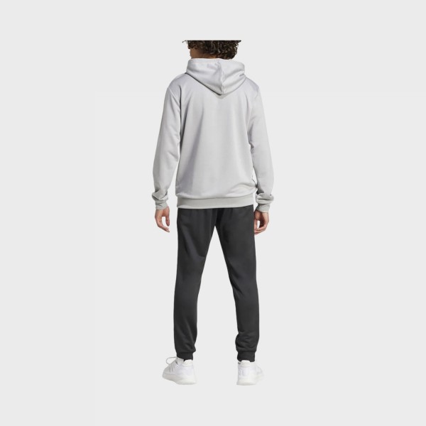 Adidas Sportswear French Terry Hooded Logo Ανδρικο Σετ Ρουχων Μαυρο - Γκρι