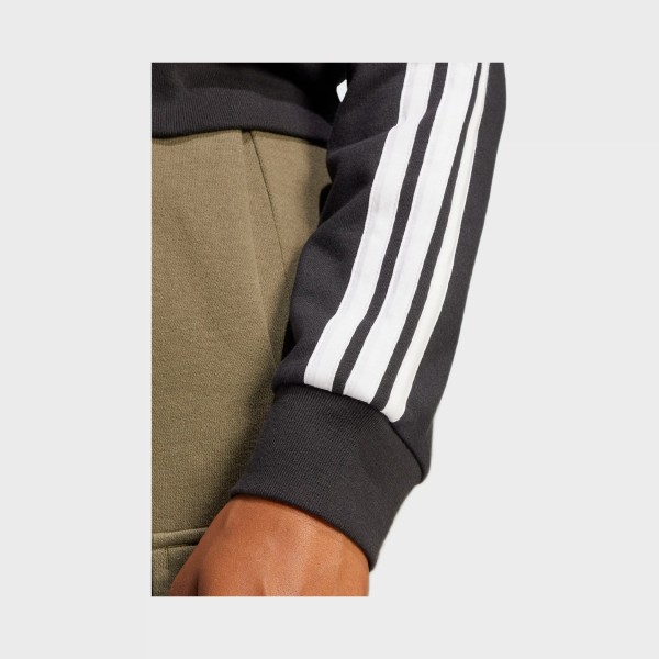 Adidas Sportswear 3 Stripes Hooded DNA Casual Γυναικεια Ζακετα Μαυρη