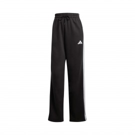 Adidas Sportswear 3 Stripes Open Leg Γυναικειο Παντελονι Μαυρο