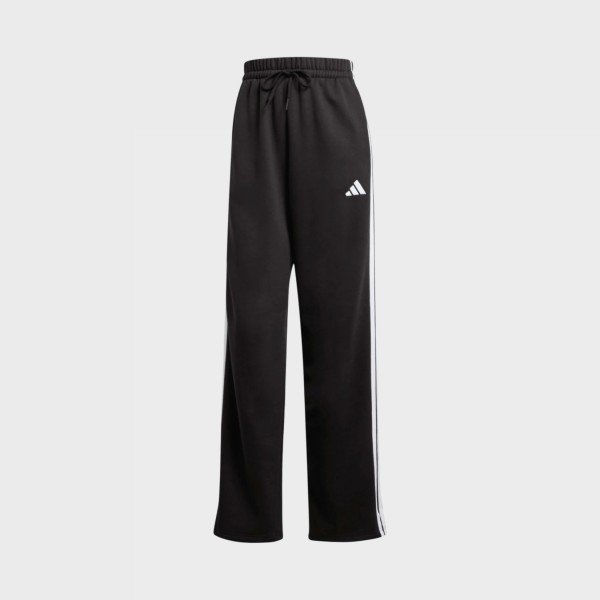 Adidas Sportswear 3 Stripes Open Leg Γυναικειο Παντελονι Μαυρο