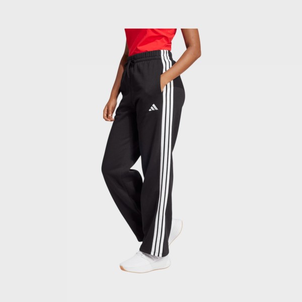 Adidas Sportswear 3 Stripes Open Leg Γυναικειο Παντελονι Μαυρο