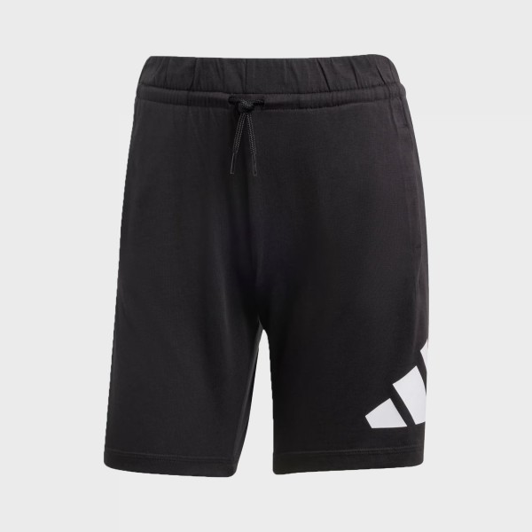 Adidas Essentials 3 Bars Logo Εφηβικη Βερμουδα Μαυρη