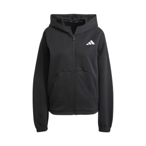 Adidas Performane Future Icons Small Logo Hooded Γυναικεια Ζακετα Μαυρη
