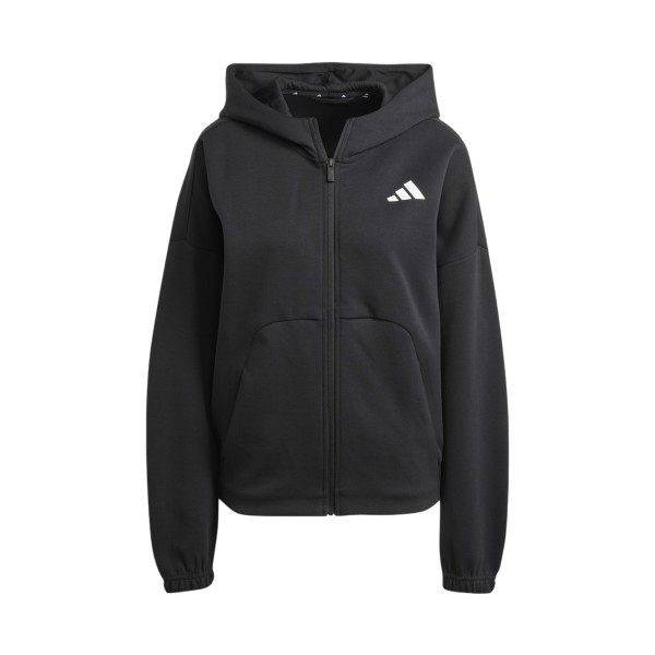 Adidas Performane Future Icons Small Logo Hooded Γυναικεια Ζακετα Μαυρη