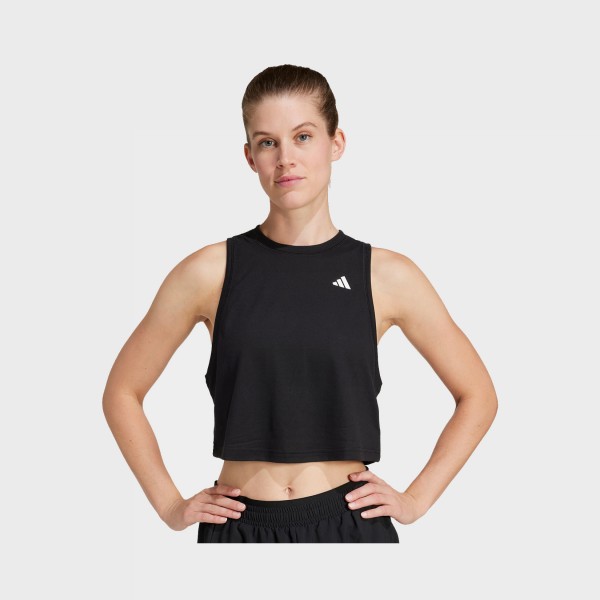 Adidas Train Essentials We Small Logo Γυναικεια Αμανικη Μπλουζα Μαυρη