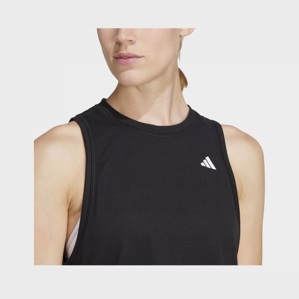 Adidas Train Essentials We Small Logo Γυναικεια Αμανικη Μπλουζα Μαυρη