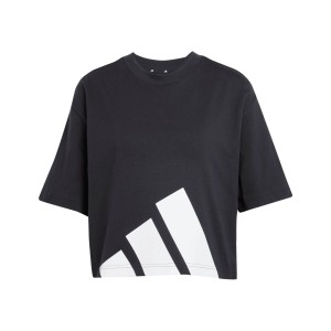 Adidas Essentials Big Logo Boyfriend Loose Γυναικεια Μπλουζα Μαυρη