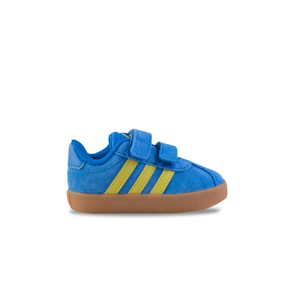 Adidas VL Court 3.0 Suede Stripes Βρεφικο Παπουτσι Μπλε - Κιτρινο