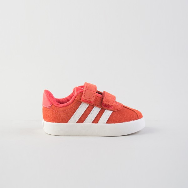 Adidas VL Court 3.0 Suede Low 3 Stripes Βρεφικο Παπουτσι Πορτοκαλι