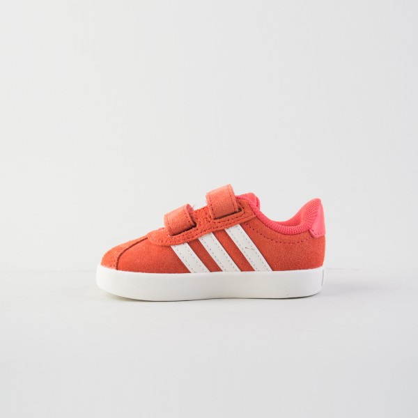 Adidas VL Court 3.0 Suede Low 3 Stripes Βρεφικο Παπουτσι Πορτοκαλι