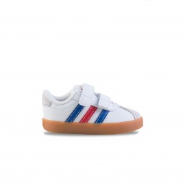 Adidas LifeStyle VL Court 3.0 CF 3 Stripes Βρεφικο Παπουτσι Λευκο - Πολυχρωμο