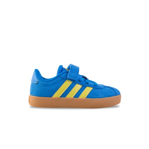 Adidas VL Court 3.0 EL 3 Stripes Παιδικο Παπουτσι Μπλε - Κιτρινο