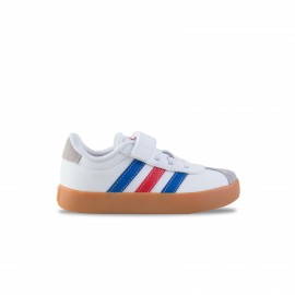 Adidas VL Court 3.0 Παιδικο Παπουτσι Λευκο - Μπλε - Κοκκινο