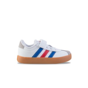 Adidas VL Court 3.0 Παιδικο Παπουτσι Λευκο - Μπλε - Κοκκινο