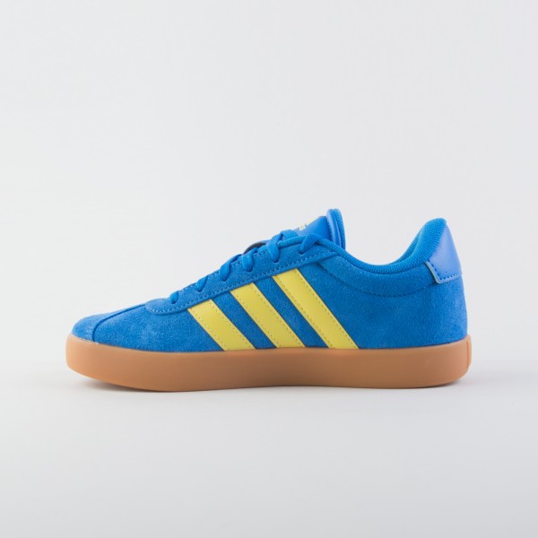 Adidas VL Court 3.0 Low 3 Stripes Εφηβικο Unisex Παπουτσι Μπλε - Κιτρινο