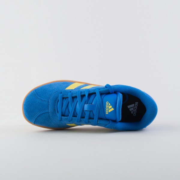 Adidas VL Court 3.0 Low 3 Stripes Εφηβικο Unisex Παπουτσι Μπλε - Κιτρινο