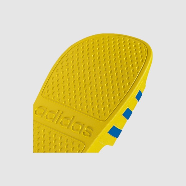 Adidas Adilette Aqua 3 Stripes Classic Unisex Παντοφλα Κιτρινο - Μπλε