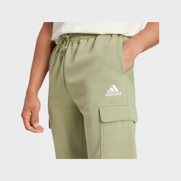 Adidas Essentials Fleece Regular Tapered Cargo Ανδρικο Παντελονι Βεραμαν