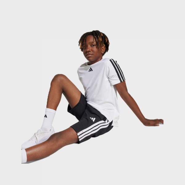 Adidas Training Essentials 3 Stripes ClimaCool Εφηβικη Βερμουδα Μαυρη