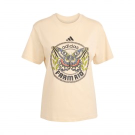 Adidas Sportswear x Farm Rio Butterfly Logo Γυναικεια Μπλουζα Μπεζ