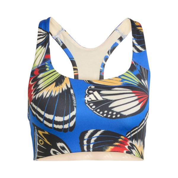 Adidas X Farm Butterfly Workout Support Γυναικειο Μπουστο Μπλε