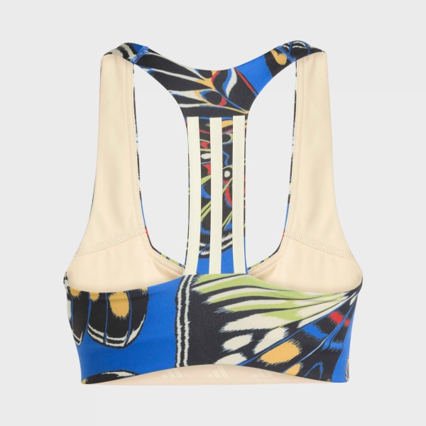 Adidas X Farm Butterfly Workout Support Γυναικειο Μπουστο Μπλε