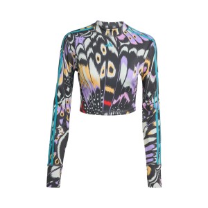 Adidas x Farm Latin America All Over Prints Γυναικεια Μπλουζα Μωβ - Μαυρο