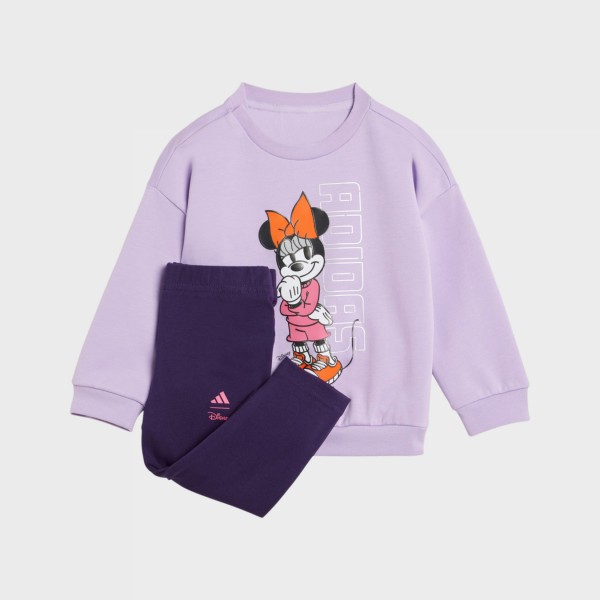 Adidas Sportswear Rib Minnie Graphics Βρεφικο Σετ Ρουχων Μωβ