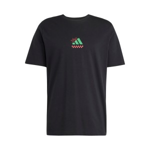 Adidas Sportswear Pizza Back Graphics Crew Neck Casual Ανδρικη Μπλουζα Μαυρη