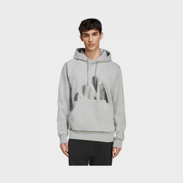 Adidas Essentials 3 Bars Classic Hooded Ανδρικη Φουτερ Γκρι