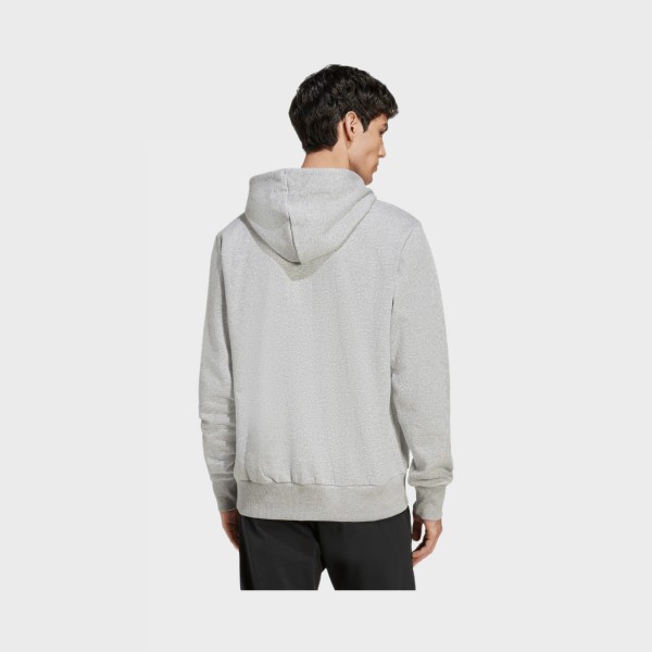 Adidas Essentials 3 Bars Classic Hooded Ανδρικη Φουτερ Γκρι