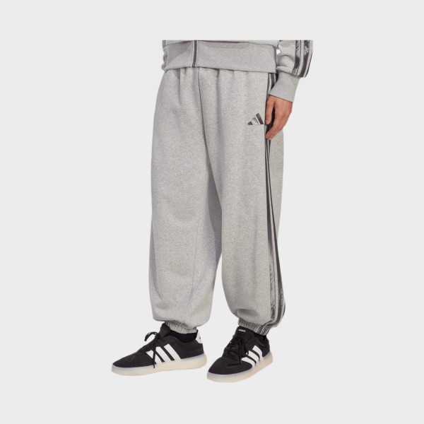 Adidas Essentials Holiday Velour Bars Ανδρικο Παντελονι Φορμας Γκρι