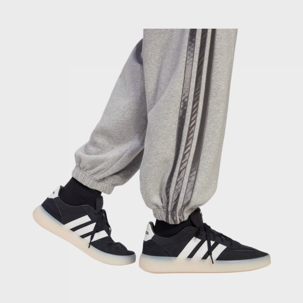 Adidas Essentials Holiday Velour Bars Ανδρικο Παντελονι Φορμας Γκρι