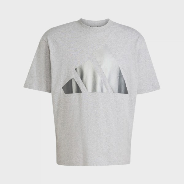 Adidas Sportswear Ess Holiday Big Bars Ανδρικη Μπλουζα Γκρι