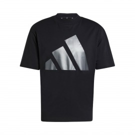 Adidas Sportswear Ess Holiday Big Bars Ανδρικη Μπλουζα Μαυρη